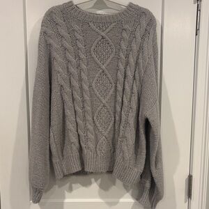 Sanctuary Womens Long Sleeve Crewneck Sweater Large